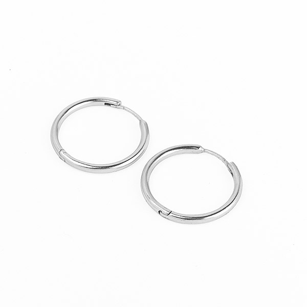 Creolen, Basic, 2,5 cm, Mix&Match, versilbert / CONTIGO Fairtrade Onlineshop