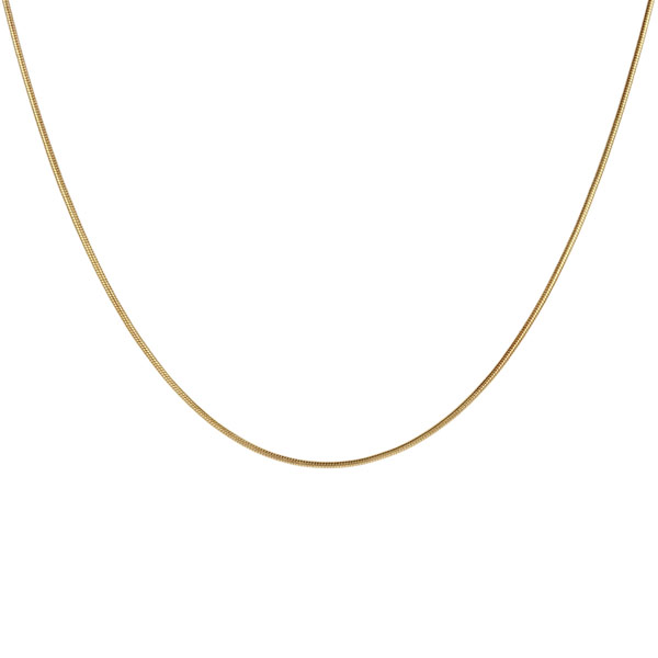 Rundkette Kupfer vergoldet 47 cm, 1,2 mm