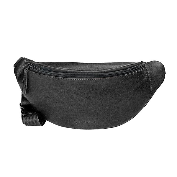 Gürteltasche SPORTY schwarz, Ziegenleder