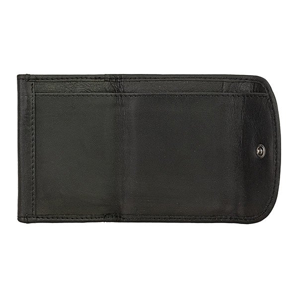 Börse Vintage-MINI schwarz, Rindsleder / CONTIGO Fairtrade Onlineshop