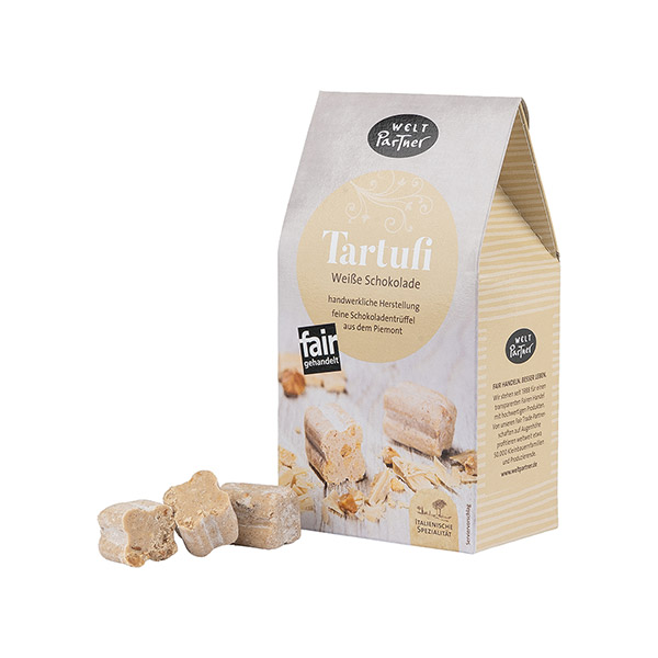 Tartufi Weiße Schokolade, Schokoladentrüffel, 120g