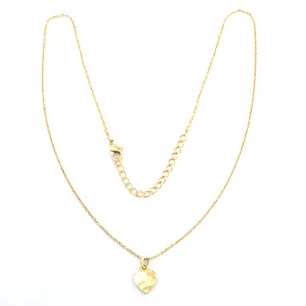 Halskette, Herzchen, 22K vergoldet / CONTIGO Fairtrade Onlineshop