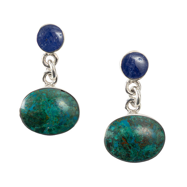 Ohrringe TWO TONE, Silber / CONTIGO Fairtrade Onlineshop