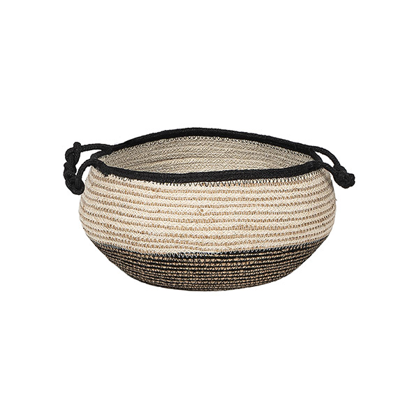 Henkelkorb 25x20cm NERO, Jute / CONTIGO Fairtrade Onlineshop