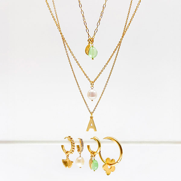 Anhänger, Halbmond, Mix&Match, 22K vergoldet / CONTIGO Fairtrade Onlineshop
