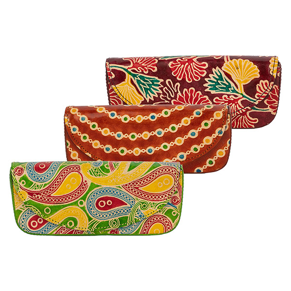 Brillen-Etui flach SIMRAN, Ziegenleder / CONTIGO Fairtrade Onlineshop
