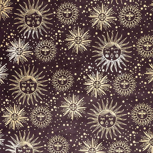 LOKTA Papierbogen, handgemacht, SOLAR violet-gold-silber / CONTIGO Fairtrade Onlineshop
