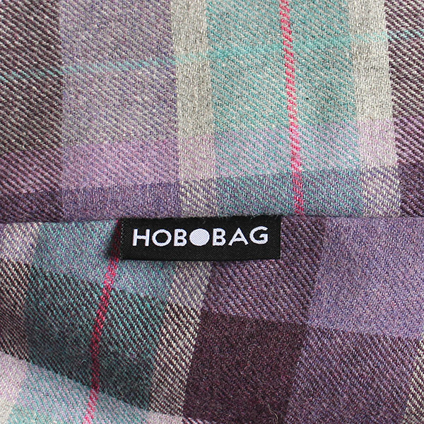 Tasche HOBOBAG LYON, violet-beere-grau Flanell , Wollmix / CONTIGO Fairtrade Onlineshop