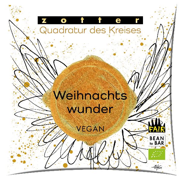 Zotter Quadratur - Weihnachtswunder 70g BIO / CONTIGO Fairtrade Onlineshop
