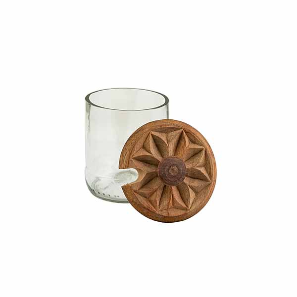 -31% Zuckerdose FLOWER klar, Weinflasche recycelt SONDERPREIS / CONTIGO Fairtrade Onlineshop