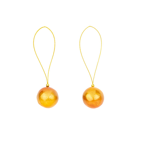 Deko Kugel 3cm gold, Capiz, Stückpreis / CONTIGO Fairtrade Onlineshop