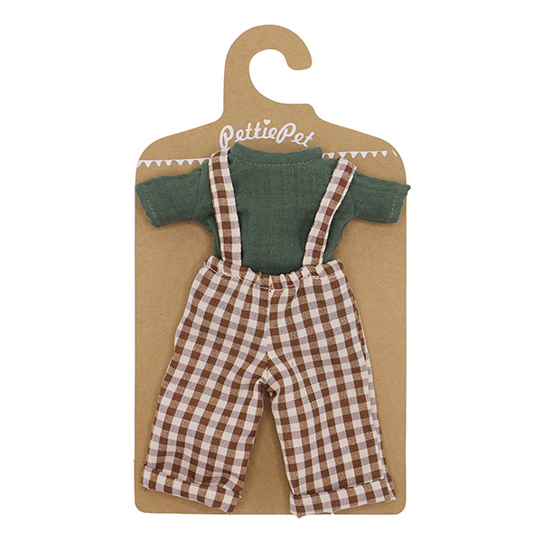 PettiePet Set Musselin Hemd und Latzhose / CONTIGO Fairtrade Onlineshop