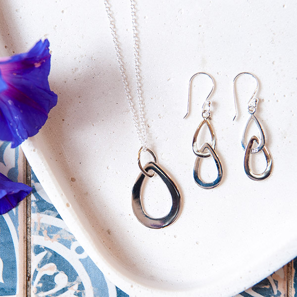 Ohrringe LOOPS, Silber / CONTIGO Fairtrade Onlineshop