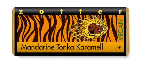 Zotter Mandarine Tonka Karamell 70g BIO vegan