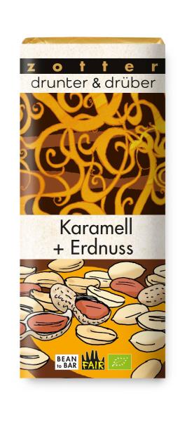 Drunter & Drüber  Karamell - Erdnuss 70g BIO / CONTIGO Fairtrade Onlineshop