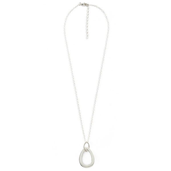 Halskette LOOPS , Silber