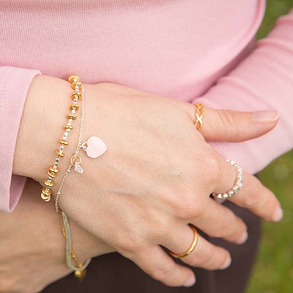 Armband, BICOLOR, 22K vergoldet / CONTIGO Fairtrade Onlineshop