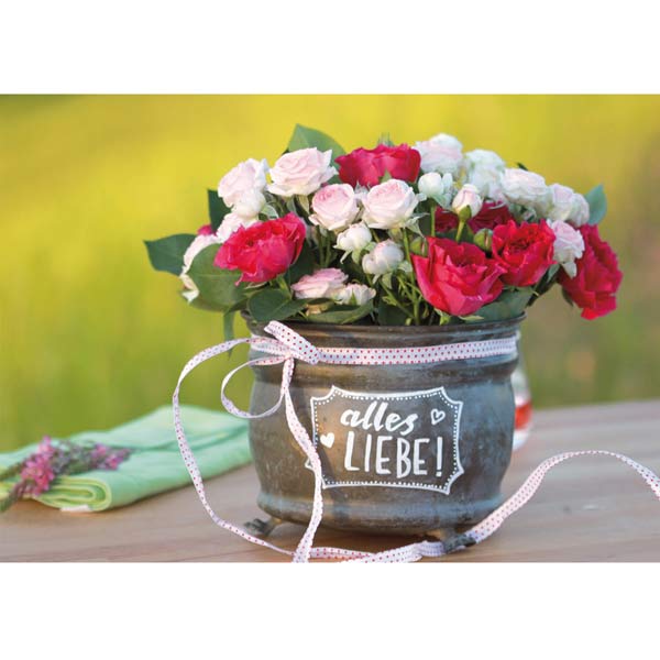 Grußkarte M alles Liebe Grußkarte M alles Liebe