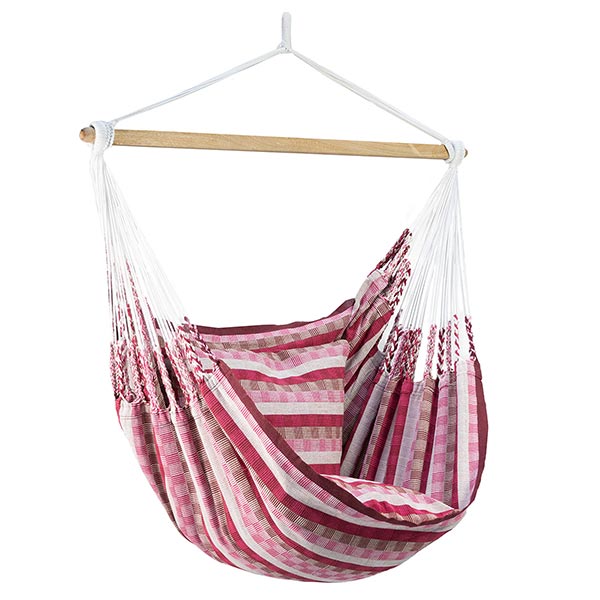 Hängesitz XL ROSARIO Stab 120cm, Baumwolle (recycelt)