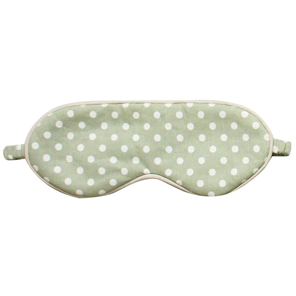 Schlafmaske DOTTY, mintgrün, Baumwolle+Polyester-Satin