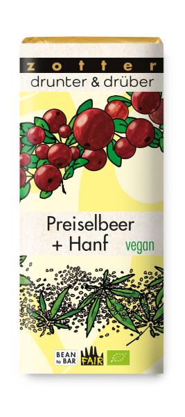 Drunter & Drüber Preiselbeer - Hanf 70g BIO