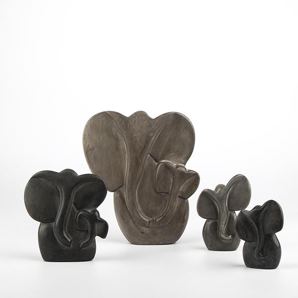 Elefant MUTTERLIEBE 11cm grau, Speckstein / CONTIGO Fairtrade Onlineshop