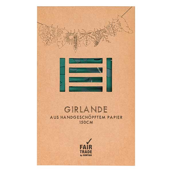 Girlande 150cm Urwald, Papier / CONTIGO Fairtrade Onlineshop
