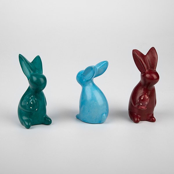 Osterhase ALEA 10cm, Speckstein / CONTIGO Fairtrade Onlineshop