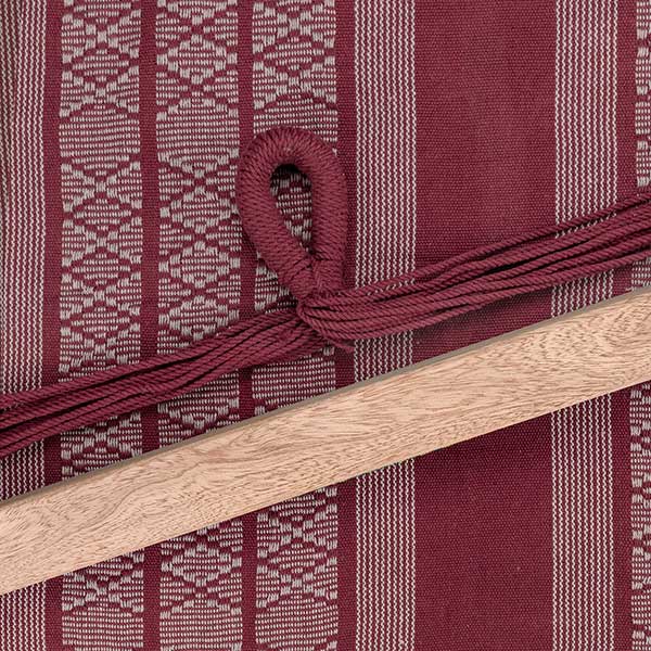 Hängesitz XL RUBY + GREY Stab 120cm, Recyclingbaumwolle / CONTIGO Fairtrade Onlineshop