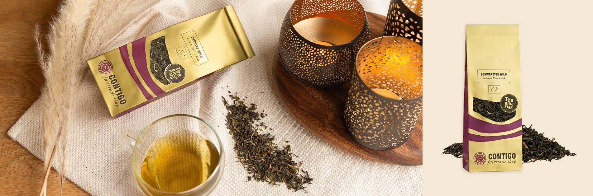 Fair Trade Bio Tee und Wildtee von CONTIGO Fairtrade Onlineshop