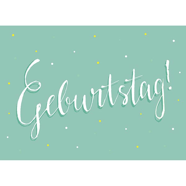 Postkarte Grafik, Geburtstag Postkarte Grafik, Geburtstag