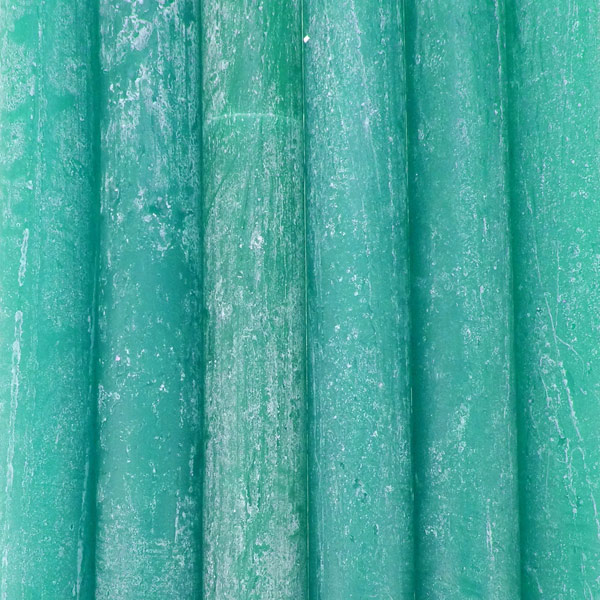 Stabkerze 23cm, FROSTED seegrün Kapula