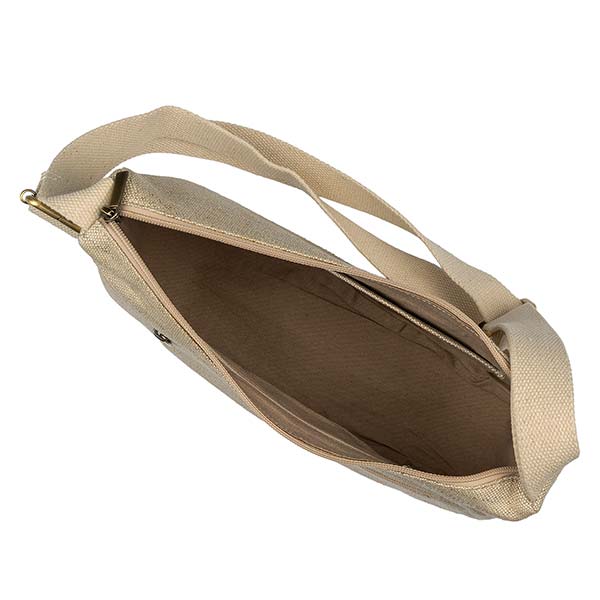 Umhänge-Tasche LILI Hanf-Canvas, natur / CONTIGO Fairtrade Onlineshop