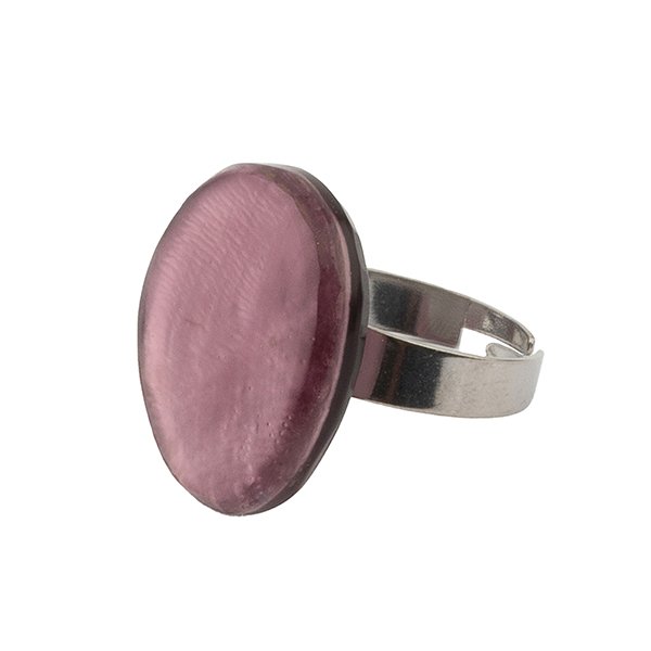 Ring oval violett, Capiz