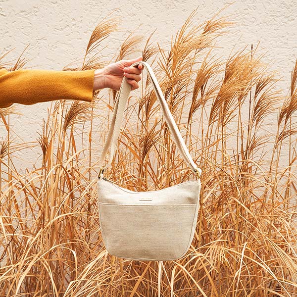 Handtasche MIRENDA Hanf-Canvas, natur / CONTIGO Fairtrade Onlineshop
