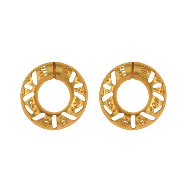 Ohrstecker CHAPLET, Zinn vergoldet, fairmined