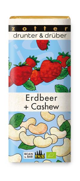 Drunter & Drüber Erdbeer - Cashew 70g BIO / CONTIGO Fairtrade Onlineshop