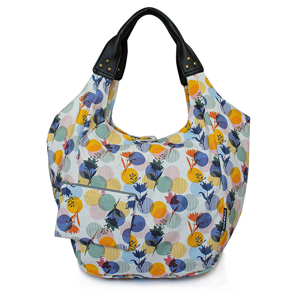 Tasche HOBOBAG CONFETTI, bunt, Baumwollcanvas / CONTIGO Fairtrade Onlineshop