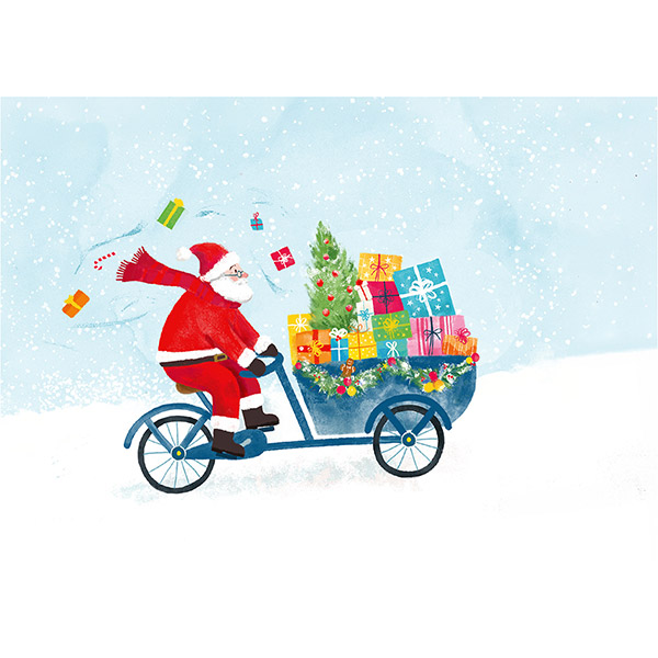 Grußkarte M Lastenrad / CONTIGO Fairtrade Onlineshop