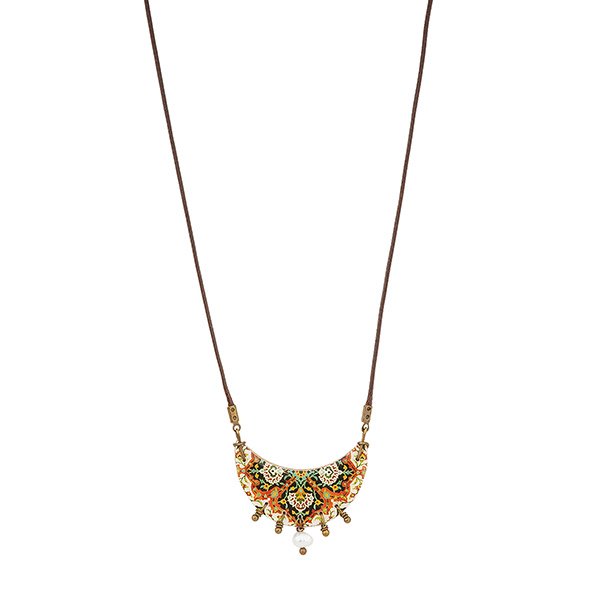 Halskette Halbmond Rankenpracht, Fliese