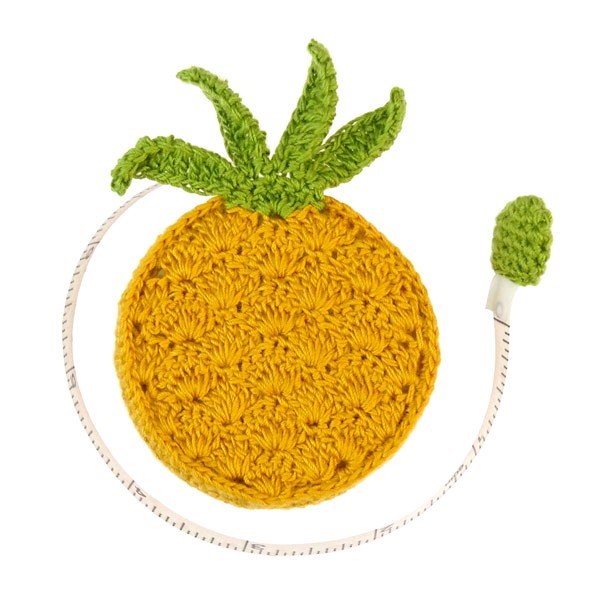 Maßband Ananas gehäkelt, handgemacht