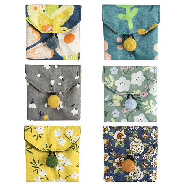 Mini-Täschchen Stoff, bunter Mix, Baumwolle / CONTIGO Fairtrade Onlineshop