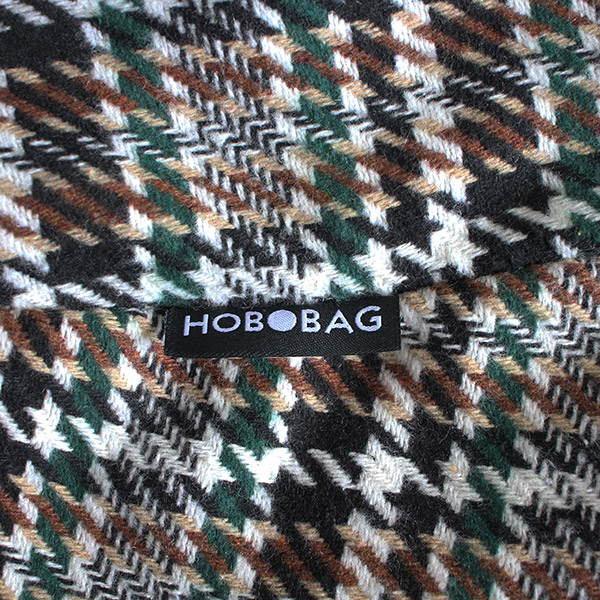 Tasche HOBOBAG MANCHESTER, braun-schwarz Tweed , Wollmix / CONTIGO Fairtrade Onlineshop