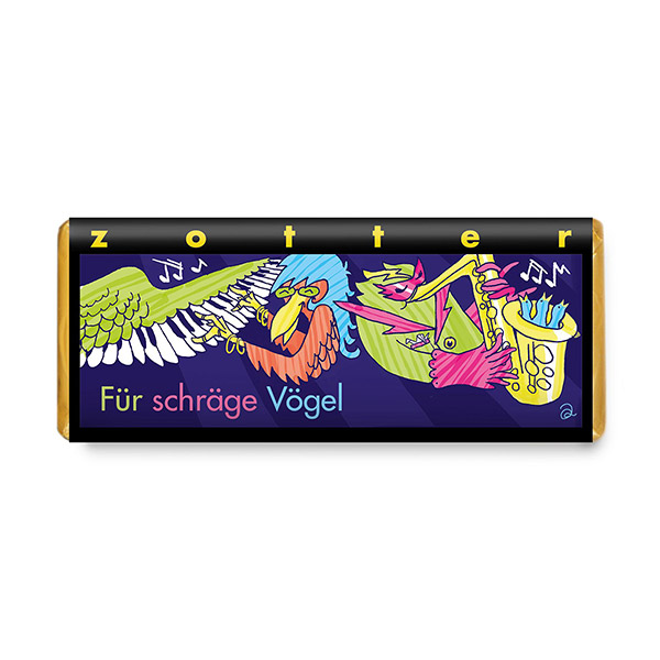 Zotter - Für schräge Vögel 70g BIO / CONTIGO Fairtrade Onlineshop
