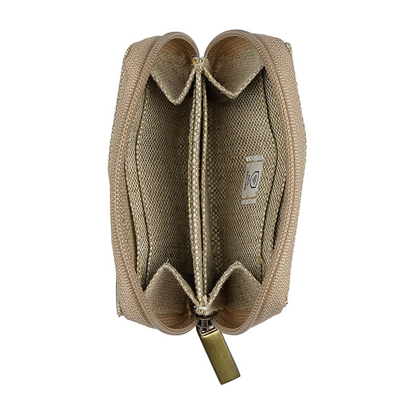 Geldbörse 7x10cm Hanf-Canvas, natur RFID secure / CONTIGO Fairtrade Onlineshop
