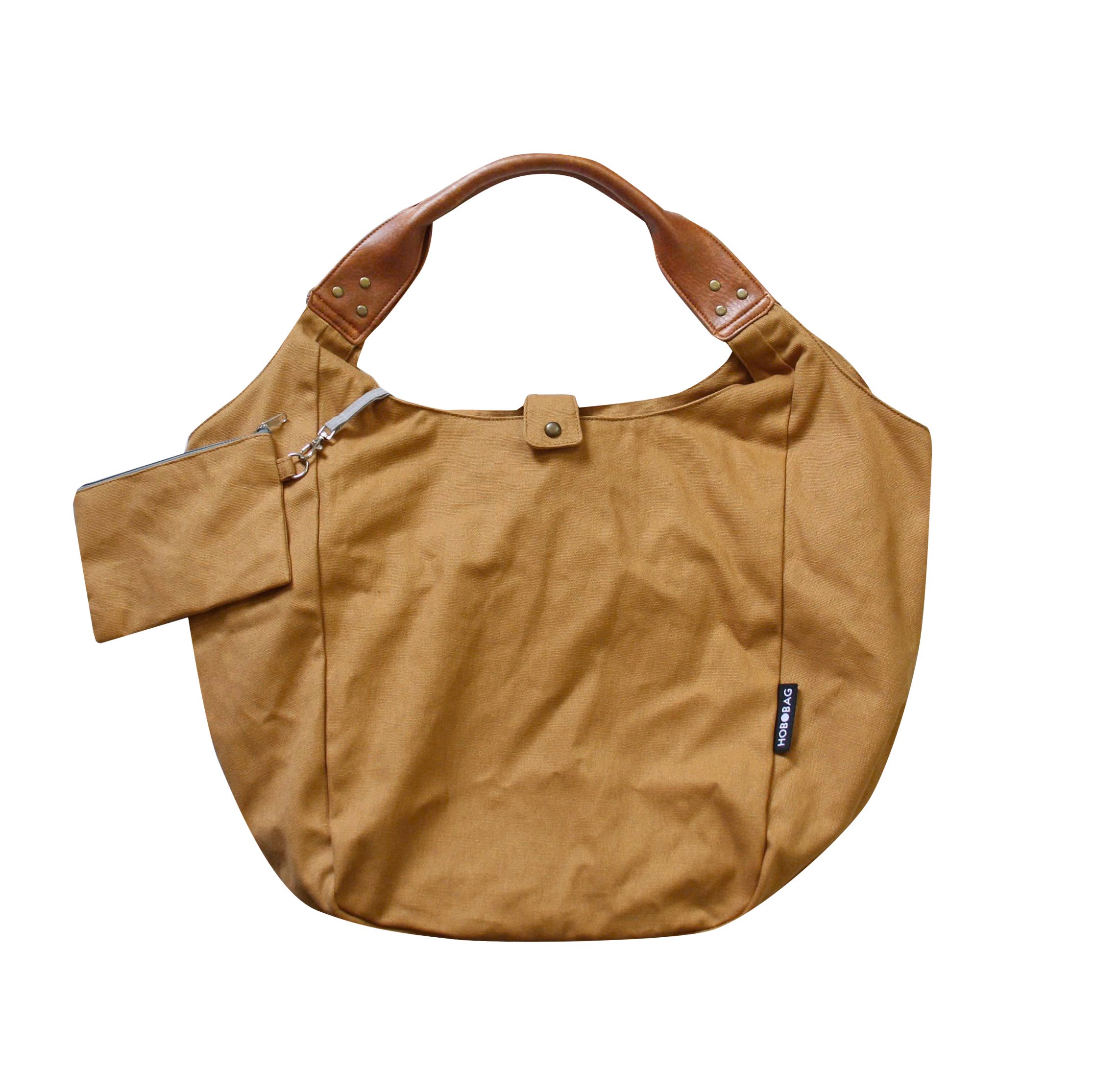 Tasche HOBOBAG, UNI currygelb, Baumwollcanvas