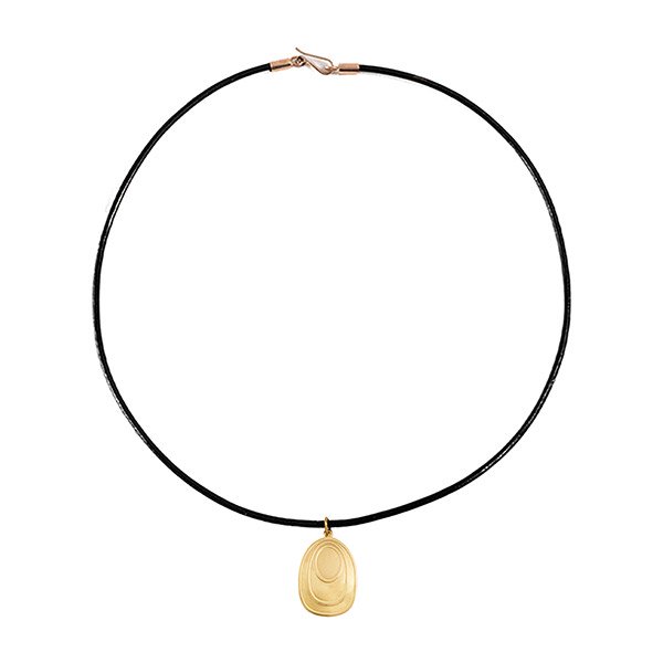 Halskette ARTE, Bronze, Leder