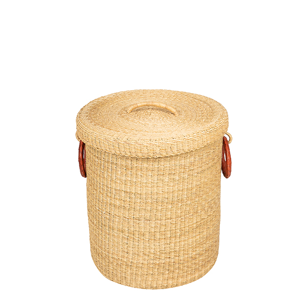 Bolga Wäschekorb 48cm NATURE, Steppengras / CONTIGO Fairtrade Onlineshop