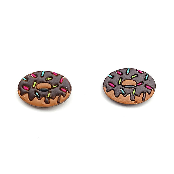 Ohrstecker DONUT, Flaschenkürbis