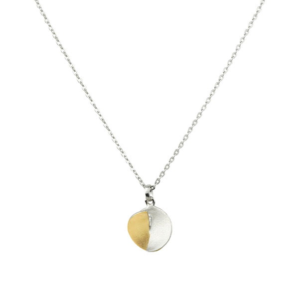 Kette HALBKREISE klein, Silber teilvergoldet / CONTIGO Fairtrade Onlineshop